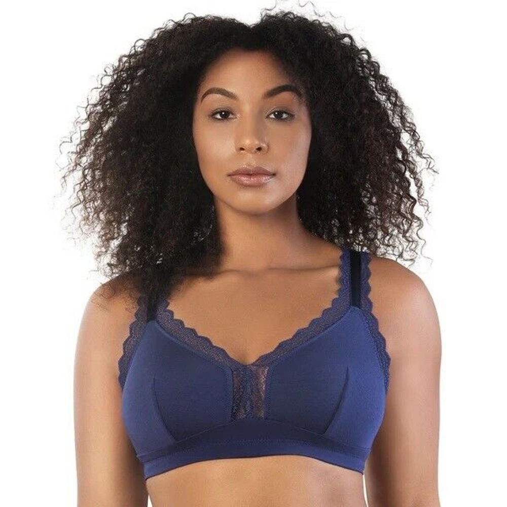 Parfait Womens Dalis Wire Free Bralette Style P5641 -- Navy NWT